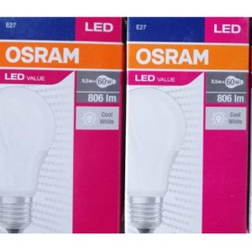 Resim Osram 2 Li Özel Paket 8.5 Watt Beyaz Işık Led Ampül 