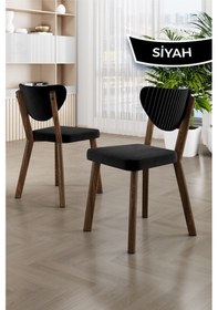 Resim Canisa Akort Serisi Mdf Sabit 80x130 Atlantik Çam Mutfak Masası Takımı 4 Siyah Sandalye Atlantik Çam Masa Siyah Sandalye 