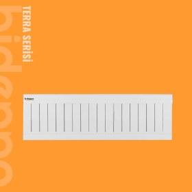 Resim bideppo.com Terra Serisi Yükseklik 30 cm Genişlik 34 Dilim (191 Cm) Alüminyum Radyatör 