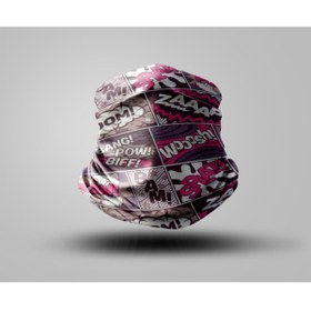 Resim Buffalo Graffiti Tasarımlı Motorcu Buff Maske Outdoor Boyunluk Unisex Bandana 