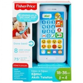 Resim Fisher Price Eğitici Akıllı Telefon Ses Kaydedici Özelliği Ile 