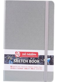 Resim Talens Sketchbook Sert Kapak Eskiz Çizim Defteri 13x21 Cm. Gümüş 