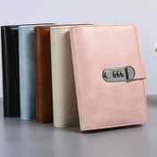 Resim BOLONY A6 Sahte Deri Bağlayıcı Kombinasyon Kilidi ile - Para Yönetimi ve Bütçeleme için Planlayıcı Defter, Nakit Cüzdan Sistemi, İndeks Sayfaları ve Kart Yuvaları Dahil, Finansal Organizatör | Zarif Tasarım | Dayanıklı Kapağı 