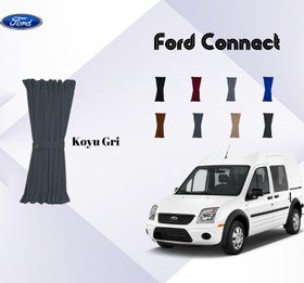 Resim Ford Connect Raylı Set perde - Koyu Gri 