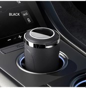 Resim Xuweiwei Siyah Portable Araç Küllüğü Kapaklı Pembe Tasarım Çıkarılabilir Küllük Tutucu 