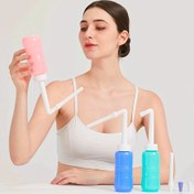 Resim 450Ml Taşınabilir Vücut Temizleyici Seyahat Temizleyici Annelik Douche Kişisel Hijyen Temizleme Aracı 
