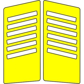 Resim SEVGENT Cg Sarı Yan Kapak Sticker 