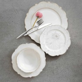 Resim KORKMAZ ELIZA COLLECTION 60 PARÇA YEMEK TAKIMI A8279 