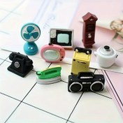 Resim 9 Parça Retro 3D Cihaz Mıknatıs Seti Buzdolabı & Beyaz Tahta için - Mutfak, Ofis Dekoru & Noel Hediyeleri için Mükemmel 