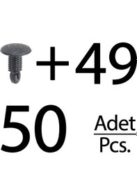 Resim Honda, Nissan, Mitsubishi İçin Döşeme Ve Kaplama Klipsi- 50 Adet 
