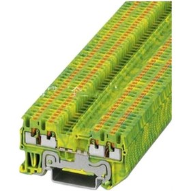 Resim 10pcs/lot Pt 1.5/s-quattro-pe Terminal 3208333 Dın Demiryolu Terminal Blokları Süper İnce Tel İletken Terminalleri 