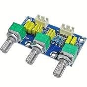 Resim 1pc DIY Ses Amplifikatör Öncü Kartı, Pasif Ton Kontrolü ile Ses Sesi ve Bas Ayarı, Yüksek Sadakatli Ses Sever Bileşeni, Cam Elyaf Malzemesi, Ofis Manuel Elleçleme, Pil Gerekmez 