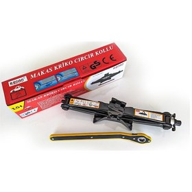 Resim Cırcır Kollu Kriko Araç Krikosu 1.5 Ton Makas Tip Cırcırlı 38 Cm 