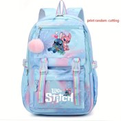 Resim Disney Stitch Çok-stil Çantalar, Uçuş İçin Onaylı, Okula Dönüş Sezonu için Büyük Kapasiteli Sırt Çantası. Büyük kapasiteli sırt çantası omuz çantası, karikatür okul çantası modası, Karnaval ve Paskalya için uygun 