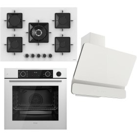 Resim Ferre Steamart Ss Serisi Beyaz Set (ss036 Xe64cb D081 ) -75'lik Seri - Kare Emaye Izgara 