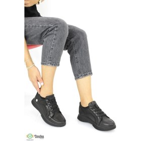 Resim Mammamia Kadın Hakiki Deri Günlük Bağcıksız Spor Tarz Ortopedik Mevsimlik Ayakkabı M25/KA3375 