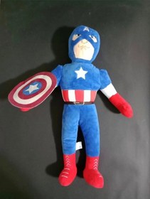Resim Süper Kahraman Kaptan Amerika Peluş Büyük Boy Çok Renkli 
