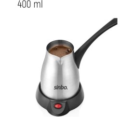 Resim AyrStore SCM-2967 Elektrikli Cezve - Inox Paslanmaz Çelik Gövde, Emniyet Sistemli, 360° Döner Taban 