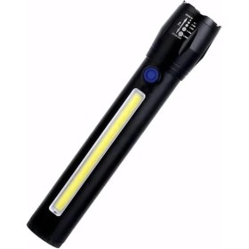 Resim Mena Rise El Yüksek Parlaklık, Şarj Edilebilir ve Taşınabilir, 450 Lümen El Güçlü, Kamp Ekipmanları ve Acil Için Yüksek Aydınlatma USB Şarjlı, Enerji Tasarruflu Yürüyüş 