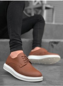 Resim Ba0003 Bağcıklı Klasik Taba Beyaz Kalın Taban Casual Erkek Ayakka (540306604) 