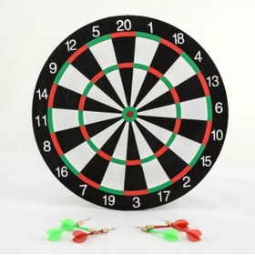 Resim Genel Markalar Çift Taraflı 35 Cm Dart Tahtası Ve 4 Adet Ok 