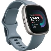 Resim Fitbit Versa 4 Akıllı Saat Waterfall Blue/platinum 