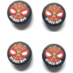 Resim Spiderman Mask Ps3-ps4-ps5-xbox One-x-s-series X Series S Analog Koruyucu Silikon Pad 