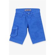 Resim Breeze Erkek Bebek Şort Basic Saks Mavisi (1 Yaş) Saks Mavisi|1 Yaş 