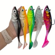 Resim 7, 172.72cm 95g Kurşun Yumuşak Balıkçılık Yem - Gerçekçi Balık Deseni ile T-Tail Tasarımı, Tuzlu ve Tatlı Su için Çok Renkli Gerçekçi Yem, Dayanıklı PVC Malzeme, Büyük Balıklar için İdeal, Balıkçılık Yem, Gerçekçi Balık Yem, Dayanıklı Balıkçılık Yem 