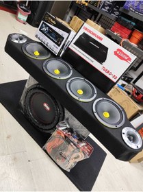 Resim Boschmann Ads Set Güclü Amfi 4500w Midrange Tanesi 700w125rms Kablo Seti Twetwer Pantizot Teyıp Fiaudio 