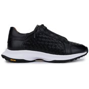 Resim Tamer Tanca Erkek Hakiki Deri Siyah Sneakers & Spor Ayakkabı 1092 22221 Erk Ayk Y25 Sıyah Dr/orgu Siyah 
