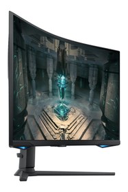 Resim Samsung 32" Odyssey G6 1 Ms 240 Hz QHD (HDMI+DP) Pivot Curved Gaming Monitör 