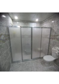 Resim Teknesiz Duşakabin Mika Plastik Camlı Nd415 Gümüş 