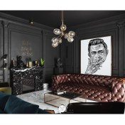 Resim 3A Mobilya Buffola Dark Brown Real Leather 3A Handmade Chesterfield 