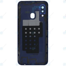 Resim Samsung Galaxy A20e Kasa Kapak Yan Tuşlar, Lens Hariç Mavi 