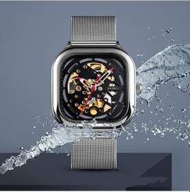 Resim Besthome1 Skmei 9184 Erkek Otomatik Tourbillon Saat, Siyah Kare, Çok Renkli Model Çok Renkli 