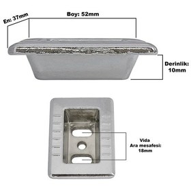 Resim Çelik Kapı Alt Kilit Dili Karşılığı Küçük Damak Metal Iç Karşılık Kilidi Damağı Karşısı 