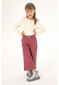 Resim U.s. Polo Assn. Kız Çocuk Gül Kurusu Pantolon Kanvas-chino 50301365-vr026 Gülkurusu 