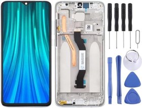 Resim Xiaomi Redmi ile Uyumlu Note 8 Pro Lcd Ekran Dokunmatik Full Çıtalı Silver 