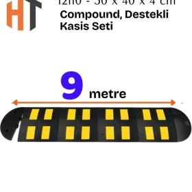 Resim Kauçuk Yol Kasisi, Destekli Kasis Seti 9 Metre 