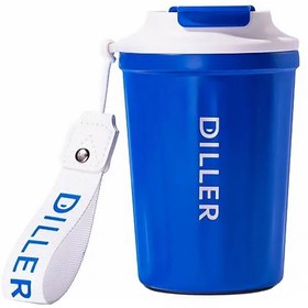 Resim Vagonlife Diller Çelik Termos Matara 380 Ml Saks Mavisi 