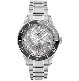 Resim Montblanc 1858 Iced Sea Automatic Date 130793 Altın - Mavi 