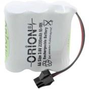 Resim Orion Aa 3.6v 2200mah Kablo Ve Konnektörlü Şarjlı Pil 