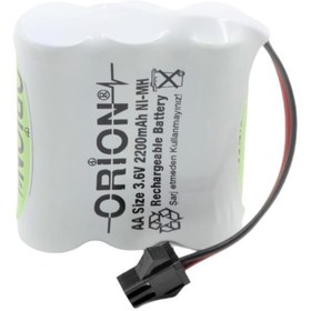 Resim Orion Aa 3.6v 2200mah Kablo Ve Konnektörlü Şarjlı Pil 