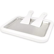 Resim Irenein Dondurma Dondurulmuş Yoğurt Makinesi Paslanmaz Çelik Kızarmış Buz Tepsisi Kızarmış Yoğurt Makinesi Kompakt Ev Dondurma Makinesi (Yurt Dışından) 