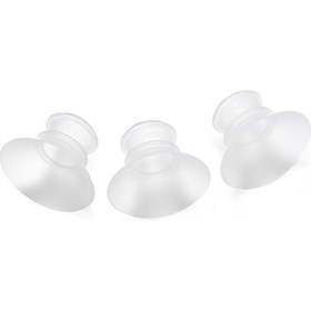 Resim Vkemall Horigen Elektrikli Göğüs Pompası Yedek Aksesuarı 3 Adet 17 Mm Flanş Ek Parçalı Y Şeffaf-1 