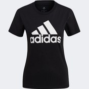 Resim adidas Loungwear Essentials Logo Kadın Siyah Günlük T-Shirt 