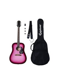 Resim Epiphone Starling Akustik Gitar Başlangıç Paketi (Hot Pink Pearl) 