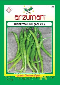 Resim Arzuman Acıbiber Acı Sivri Kıl Biber Tohumu 10 GR Paket 