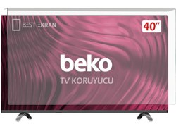 Resim BEKO B40L 8840 5B Tv Ekran Koruyucu - Beko 40\ inç Tv Ekran Koruyucu Şeffaf Paneli 